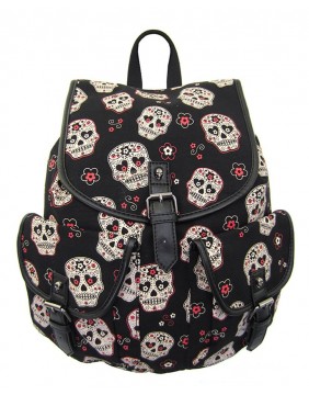 sugar skull luggage