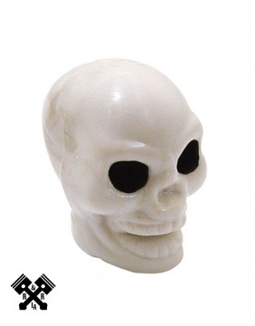 White Skull Valve Stem Caps