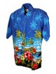 Camisa Hawaiana Azul Loro, marca Karmakula